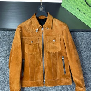 「#1859」Tom ford Suede sheepskin gentleman's jacket