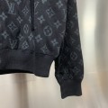 「#1873」Louis Vuitton graffiti jacquard knit zipped jacket