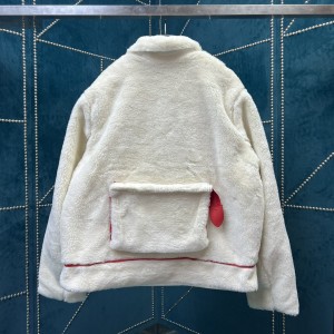 「#1880」Louis Vuitton Multi-pocket plush leather jacket