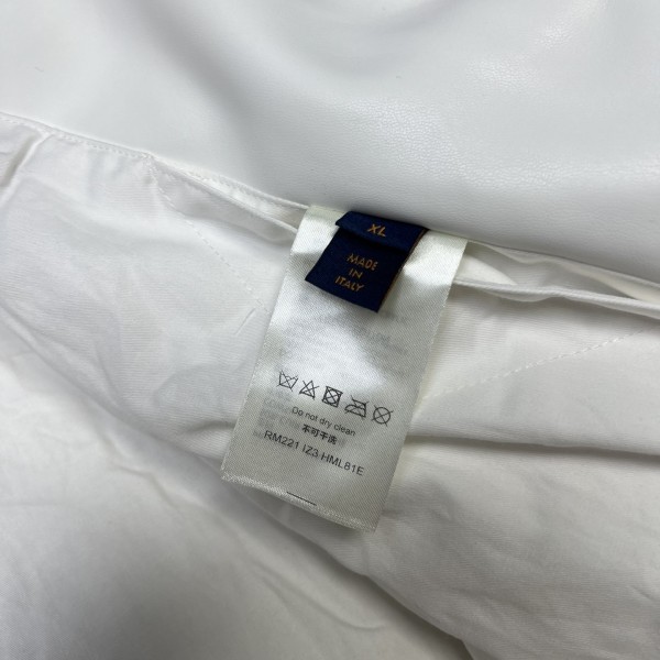 Louis Vuitton Multi-pocket plush leather jacket