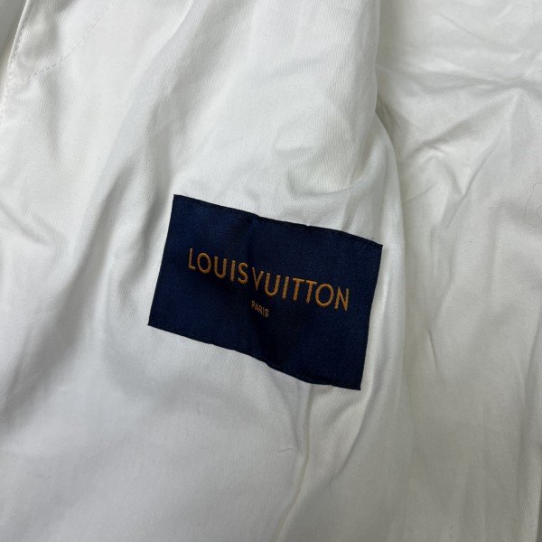 Louis Vuitton Multi-pocket plush leather jacket