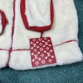 「#1880」Louis Vuitton Multi-pocket plush leather jacket