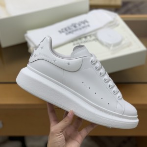 「#476」Alexander McQueen MQ Silver Flying Swallow tail Sneakers