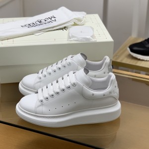 「#476」Alexander McQueen MQ Silver Flying Swallow tail Sneakers