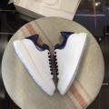 「#478」Alexander McQueen MQ Blue snake-grain pattern tail Sneakers
