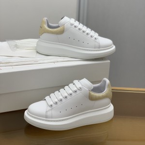 「#482」Alexander McQueen MQ Apricot bead Stone grain tail Sneakers