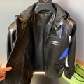 「#1908」Balenciaga 2023 Hooded Leather Jacket