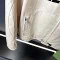 「#1909」Balenciaga Paris catwalk style biker leather jacket