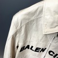 「#1909」Balenciaga Paris catwalk style biker leather jacket
