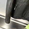 「#1910」Balenciaga Paris catwalk style biker leather jacket