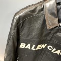 「#1910」Balenciaga Paris catwalk style biker leather jacket