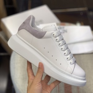「#485」Alexander McQueen MQ Light gray velvet tail Sneakers