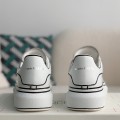 「#487」Alexander McQueen MQ White hand-painted Sneakers