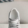 「#487」Alexander McQueen MQ White hand-painted Sneakers