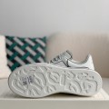 「#487」Alexander McQueen MQ White hand-painted Sneakers