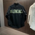 「#1915」Balenciaga Oversized back tape printed logo long sleeves