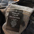 「#1916」Balenciaga terry embroidered denim jacket