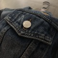 「#1916」Balenciaga terry embroidered denim jacket