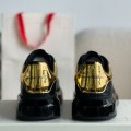 「#492」Alexander McQueen MQ golden cowhide tail Air cushion bottom Sneakers