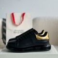 「#492」Alexander McQueen MQ golden cowhide tail Air cushion bottom Sneakers
