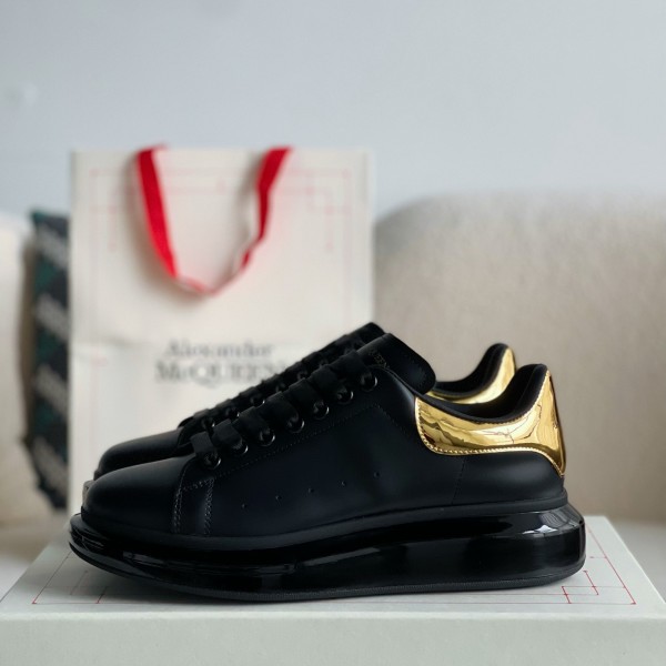 Alexander McQueen MQ golden cowhide tail Air cushion bottom Sneakers