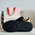 「#492」Alexander McQueen MQ golden cowhide tail Air cushion bottom Sneakers