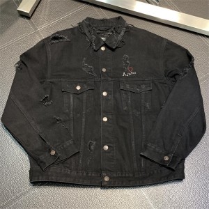 「#1925」Balenciaga  ripped denim jacket