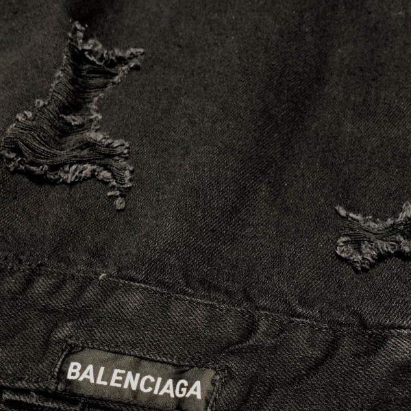 Balenciaga  ripped denim jacket