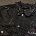 「#1925」Balenciaga  ripped denim jacket