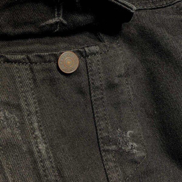 Balenciaga  ripped denim jacket