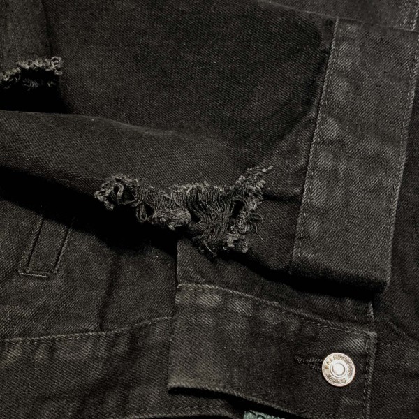 Balenciaga  ripped denim jacket