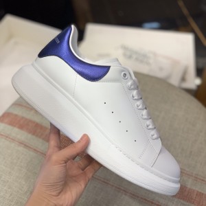「#494」Alexander McQueen MQ plating blue velvet tail Sneakers