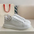 「#499」Alexander McQueen MQ White Rose nail tail Sneakers