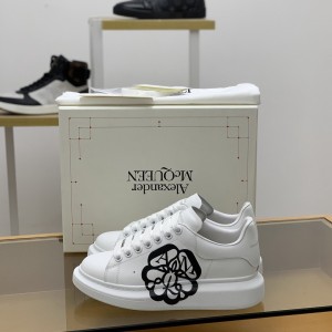 「#506」Alexander McQueen MQ 3D white bloom Sneakers