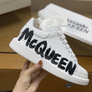 「#509」Alexander McQueen MQ 3D white letter Sneakers