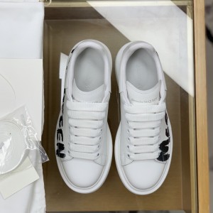 「#509」Alexander McQueen MQ 3D white letter Sneakers