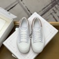 「#513」Alexander McQueen MQ WhitePink velvet tail Sneakers