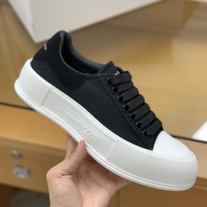 「#515」Alexander McQueen MQ Black velvet tail Sneakers
