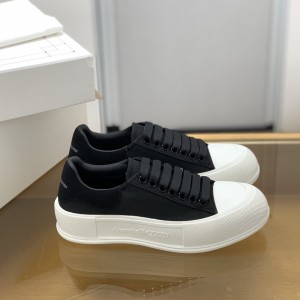 「#515」Alexander McQueen MQ Black velvet tail Sneakers