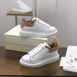 「#519」Alexander McQueen MQ Pink velvet Lining Sneakers