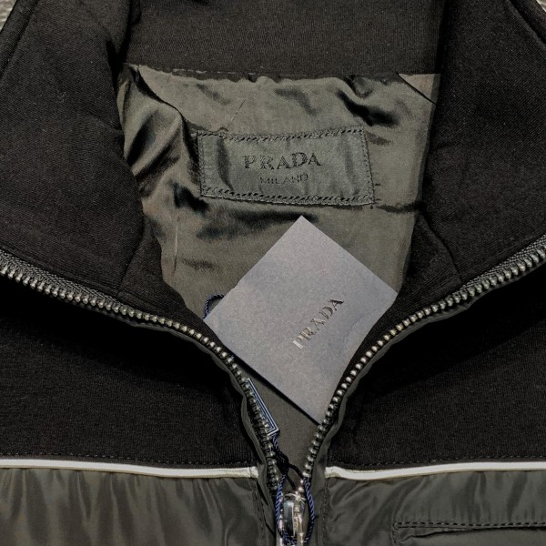 Prada stand collar jacket