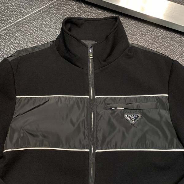 Prada stand collar jacket