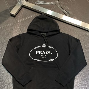 「#1944」Prada fleece hooded sweatshirt