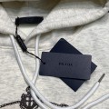 「#1944」Prada fleece hooded sweatshirt