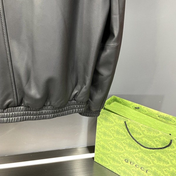 Prada Paris catwalk style leather jacket