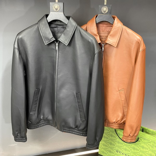 Prada Paris catwalk style leather jacket