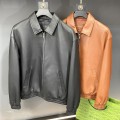 「#1950」Prada Paris catwalk style leather jacket