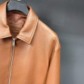 「#1950」Prada Paris catwalk style leather jacket