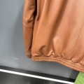 「#1950」Prada Paris catwalk style leather jacket