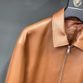 「#1950」Prada Paris catwalk style leather jacket